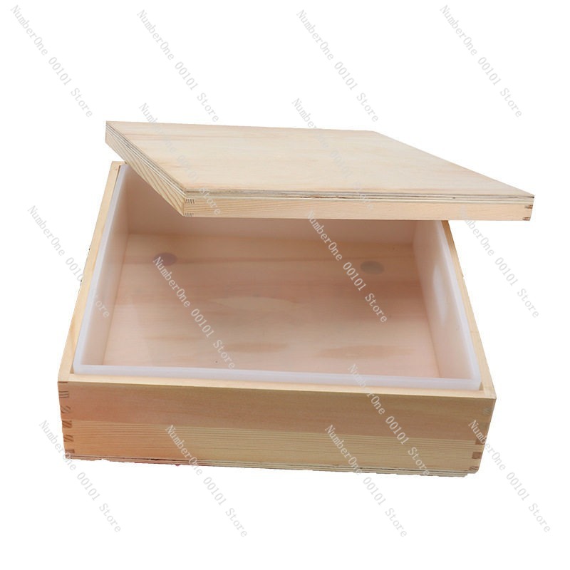 Soap Making Silicone Molds - แม่พิมพ์ซิลิโคนเรซิ่นคริสตัลอีพ็อกซี่ขนาดใหญ่ 8 กก. 31x31 ซม. รูปทรงสี่เหลี่ยม