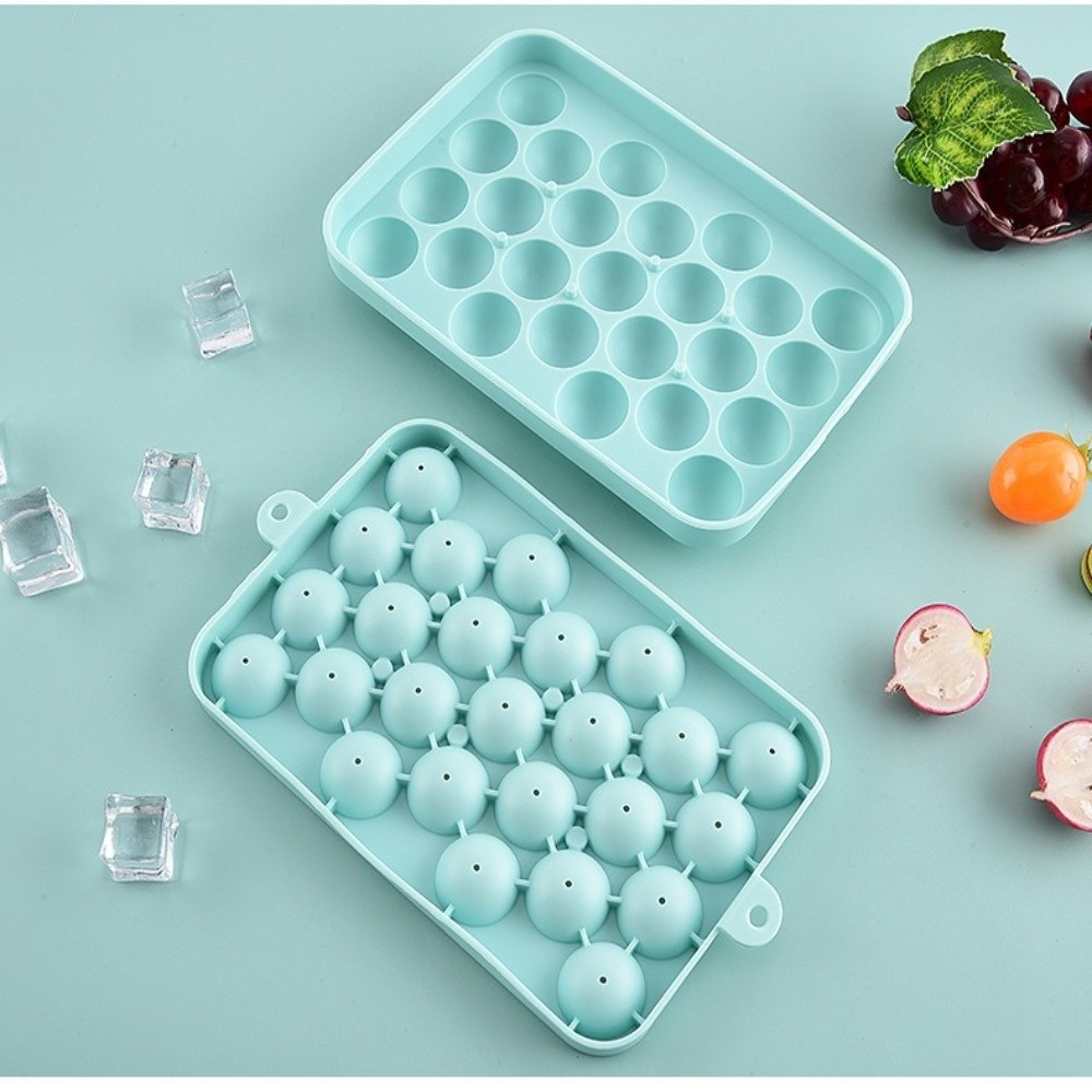 Soap Making Silicone Molds - แม่พิมพ์ซิลิโคนรูปองุ่น 25 ช่อง รูปทรงกลม สำหรับทำสบู่แฮนด์เมด แม่พิมพ์น้ำแข็งแบบยืดหยุ่น