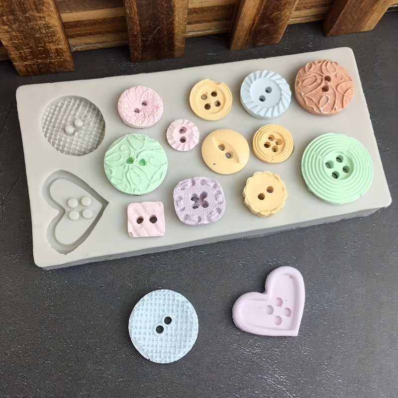 แม่พิมพ์ซิลิโคนรูปทรงกระดุม แม - Soap Making Silicone Molds บทวิจารณ์และราคา