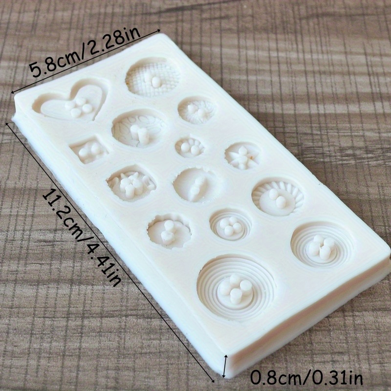 แม่พิมพ์ซิลิโคนรูปทรงกระดุม แม - Soap Making Silicone Molds บทวิจารณ์และราคา