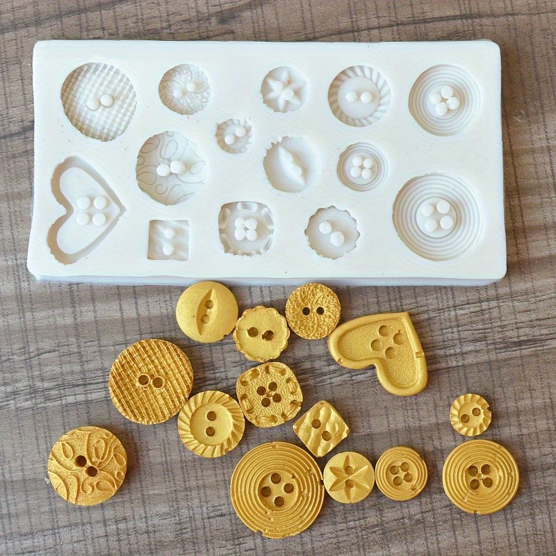 แม่พิมพ์ซิลิโคนรูปทรงกระดุม แม - Soap Making Silicone Molds บทวิจารณ์และราคา