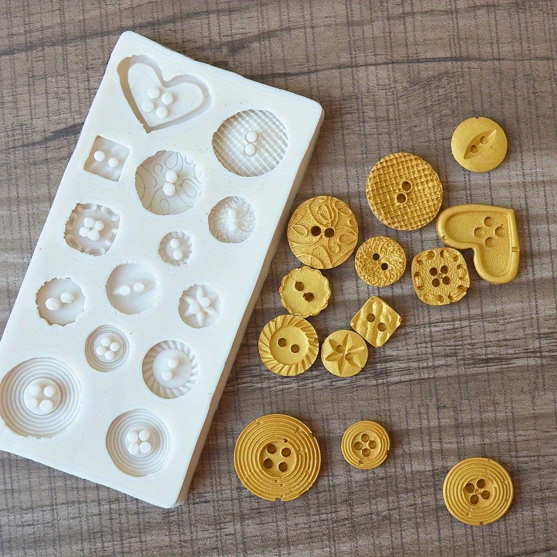 แม่พิมพ์ซิลิโคนรูปทรงกระดุม แม - Soap Making Silicone Molds บทวิจารณ์และราคา