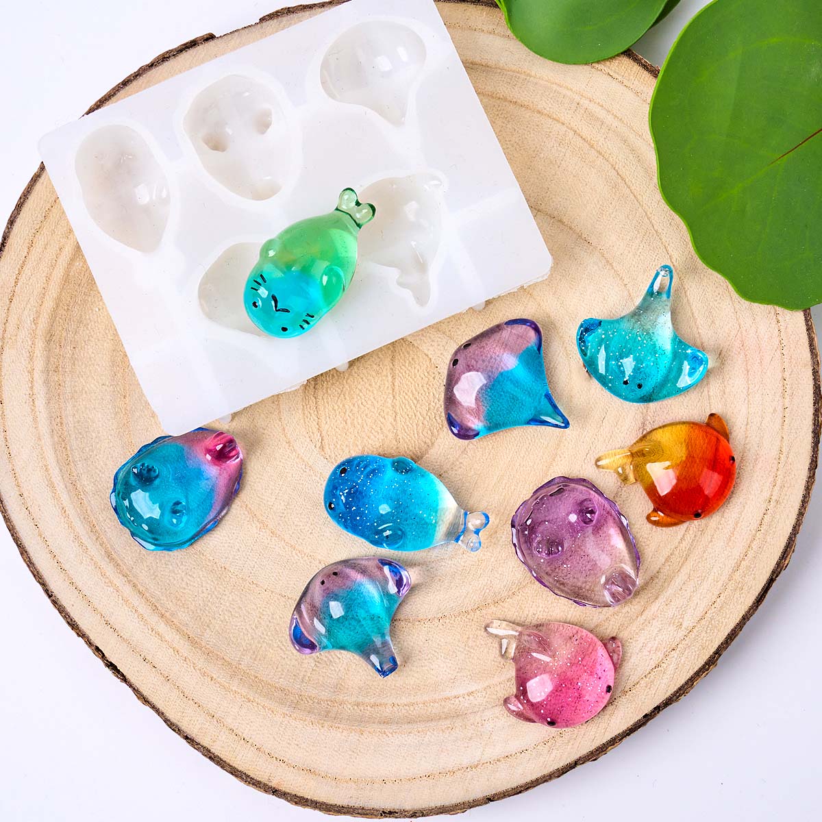 แม่พิมพ์ซิลิโคนรูปปลากระเบน 3  - Soap Making Silicone Molds บทวิจารณ์และราคา